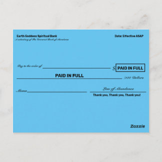 Cartão Postal Controlos de Abundância para Patrimônio Manifestan