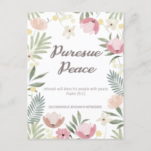 Cartão Postal Convenção JW 2022 - flor