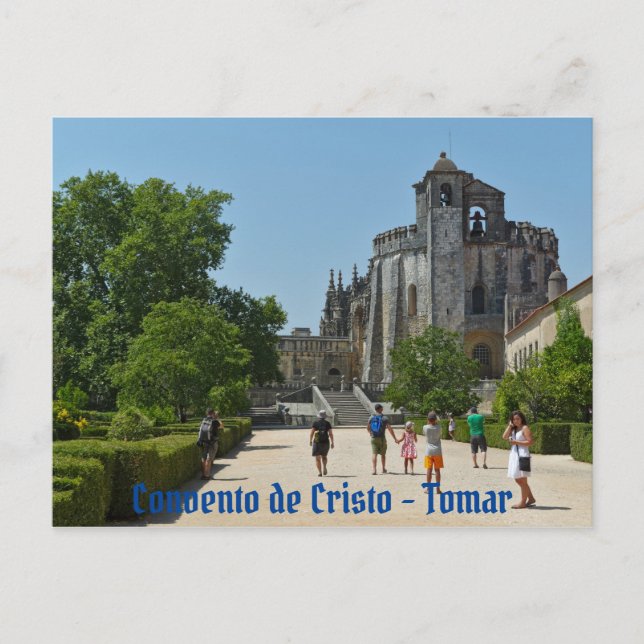 Cartão Postal Convento de Cristo em Tomar. Portugal (Frente)