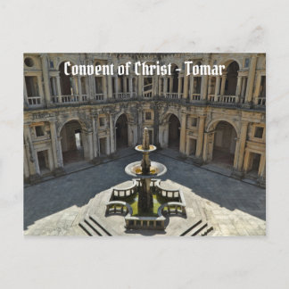 Cartão Postal Convento de Cristo em Tomar. Portugal