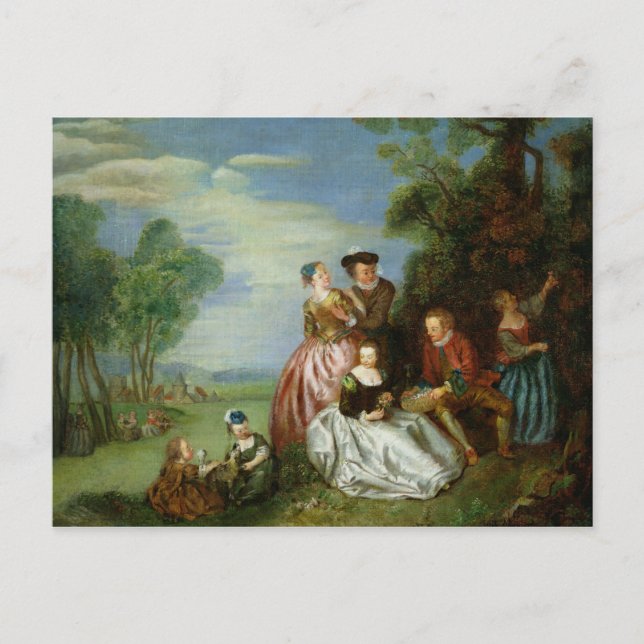 Cartão Postal Conversa em um Parque (Frente)