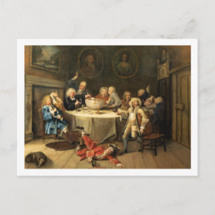 Cartão Postal Conversação moderna à meia-noite