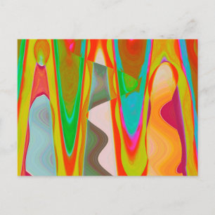 Cartão Postal Conversação Sombra - Arte Acrílica Oriental Colori