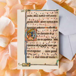 Cartão Postal Conversão de São Paulo Manuscrito Medieval