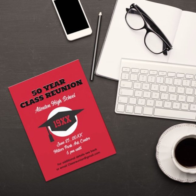 Cartão Postal Convidar Reunião! Cartão-postal de Reunião de Clas (Criador carregado)