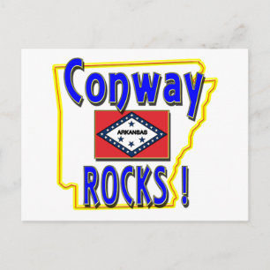 Cartão Postal Conway Rocks! (azul)