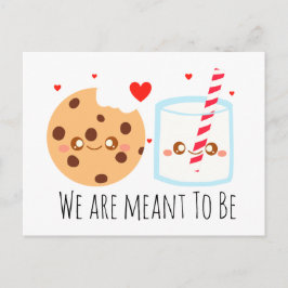 Cartão Postal Cookie De Chip De Chocolate Cortado E Vidro De Lei