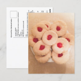 Cartão Postal Cookie De Pão Atalhado