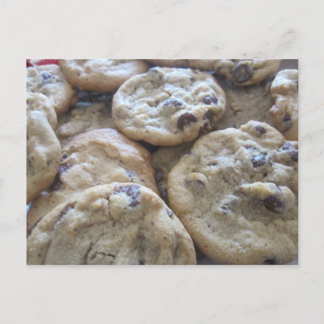 Cartão Postal Cookies Chip de Chocolate (Frente)