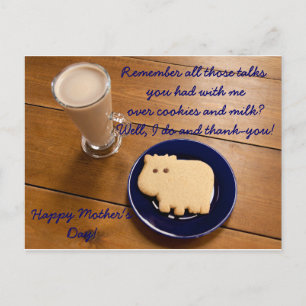 Cartão Postal Cookies De dia de as mães E Cartão-Postal Para O