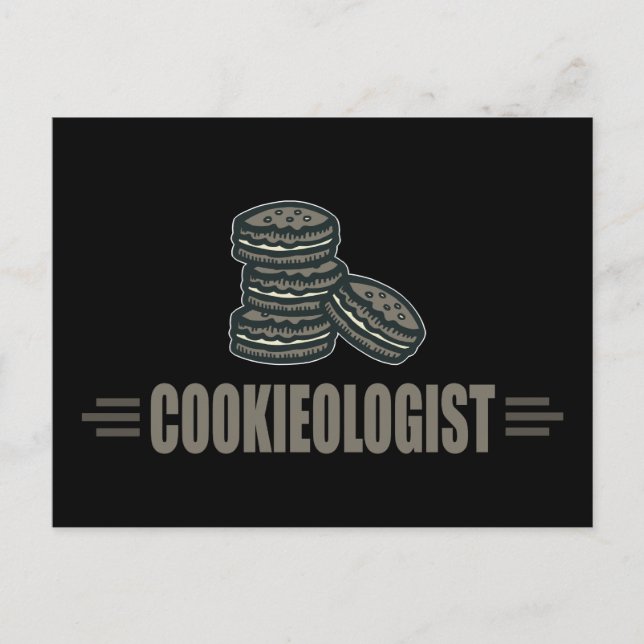 Cartão Postal Cookies Engraçados (Frente)