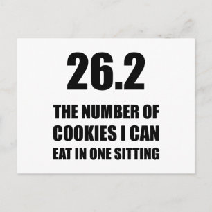 Cartão Postal Cookies Que Posso Comer Maratona