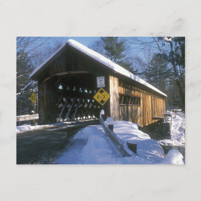 Cartão Postal Coombs Covered Bridge Winchester NH (Frente)