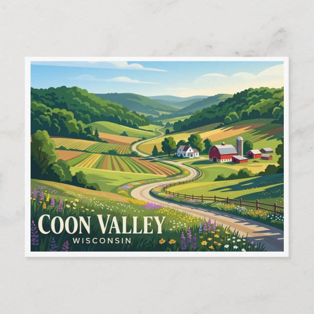 Cartão Postal Coon Valley (Frente)
