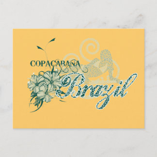 Cartão Postal Copacabana Brasil Camisetas e presentes