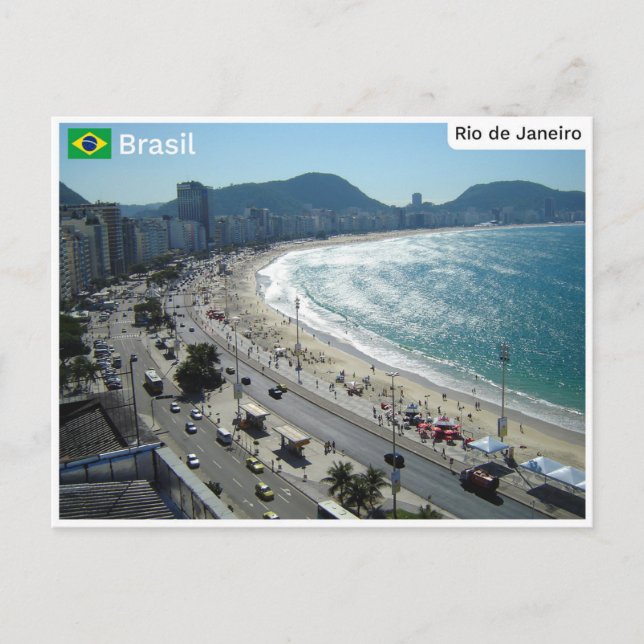 Cartão Postal Copacabana, Rio de Janeiro - Brasil (Frente)