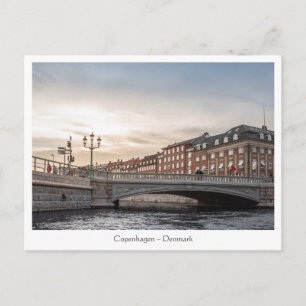 Cartão Postal Copenhaga Dinamarca