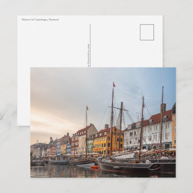Cartão Postal Copenhaga Dinamarca (Frente/Verso)