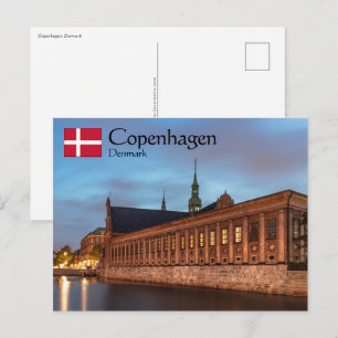 Cartão Postal Copenhaga Dinamarca