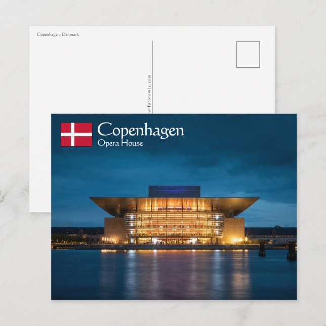 Cartão Postal Copenhaga Dinamarca (Frente/Verso)