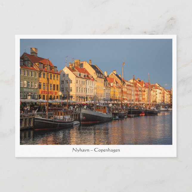 Cartão Postal Copenhaga Dinamarca (Frente)