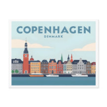 Copenhaga Dinamarca Nyhavn Waterfront Pastel Viage