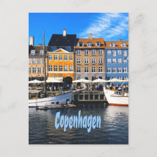 Cartão Postal Copenhagen Dinamarca Capital Canal Homes Nyhavn