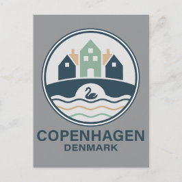 Cartão Postal Copenhague Dinamarca Europa