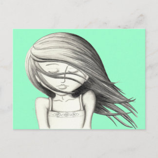 Cartão Postal cópia de brisa de verão