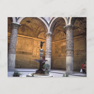 Cartão Postal Cópia de Putto com Golfinho por Andrea del