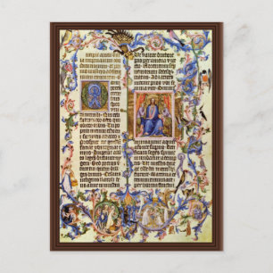 Cartão Postal Cópia Do Bull Ouro Primeira Página De Meister De