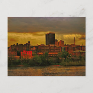Cartão Postal Cópia do Skyline da cidade de Lynchburg