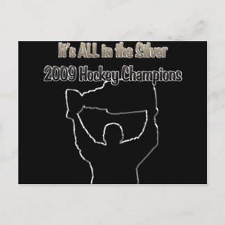Cartão Postal Cópia dos campeões de hóquei em 2009