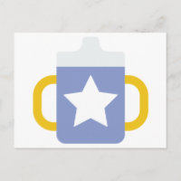 copo com bico estrela azul