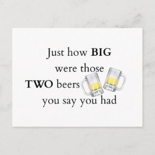 Cartão Postal Cops Joke, How big..