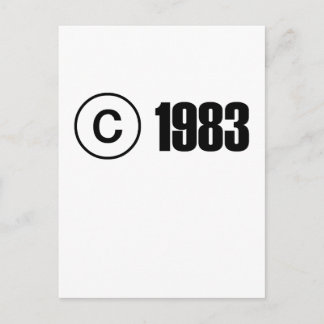Cartão Postal Copyright 1983