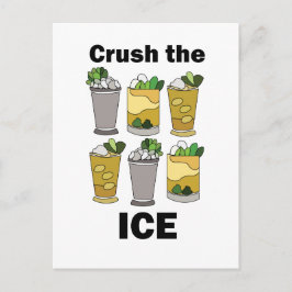 Cartão Postal Coquetel Mint Julep Esmaga O Gelo Engraçado