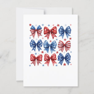 Cartão Postal Coquette American Flag Coquette Arco 4 De Julho