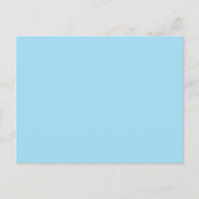 Cartão Postal Cor Azul Claro 1 (Frente)