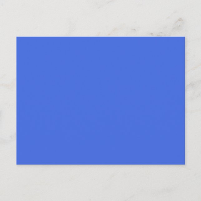 Cartão Postal cor azul real (Frente)