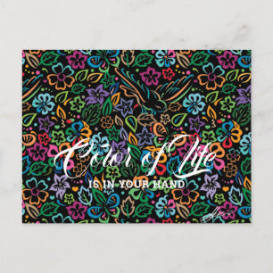 Cartão Postal Cor da vida