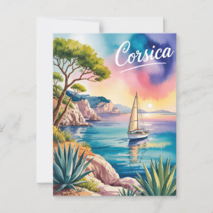 Cartão Postal Cor d'água da Córsega