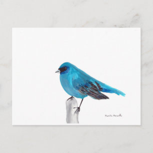 Cartão Postal Cor-de-água da natureza da fauna selvagem de pássa