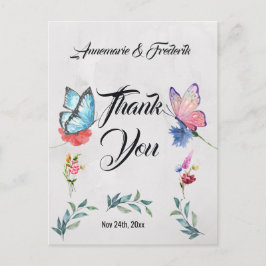 Cartão Postal Cor de água rosa e azul