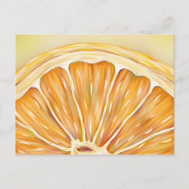 Cartão postal cor de laranja "apertado" (Frente)