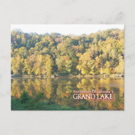 Cartão Postal Cor de queda da placa postada Grand Lake Oklahoma