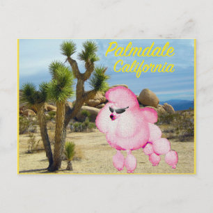 Cartão postal cor-de-rosa Palmdale California