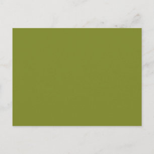 Cartão Postal Cor de Tendência Sólida Verde do Exército Leve Fol