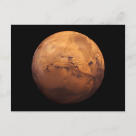 Cartão Postal Cor do Cheio Espacial do Planeta Marte