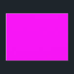 Cartão Postal cor magenta<br><div class="desc">cor fuchsia / magenta FF00FF tipo de roxo</div>